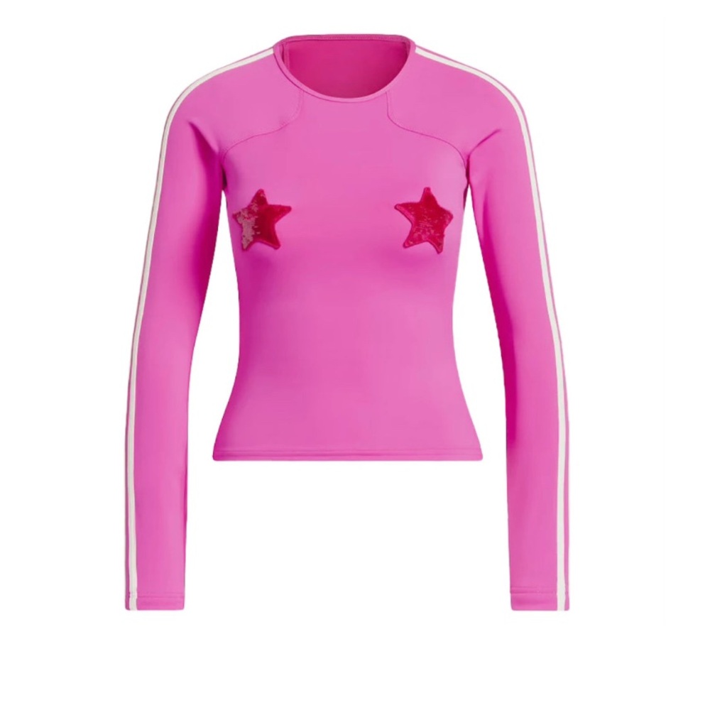 IVY PARK ADIDAS Sequin Star Rash Guard top